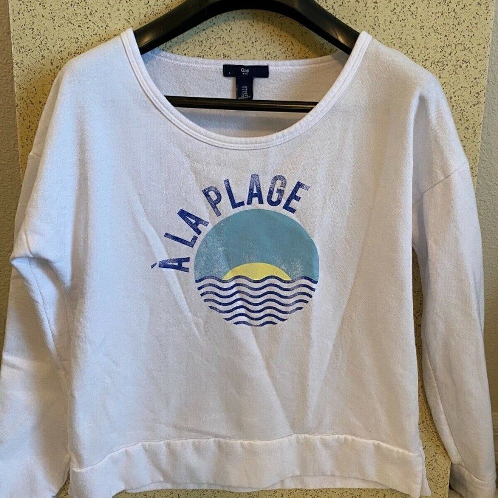 Gap Women Pullover Crew Neck Sweatshirt Top Womens